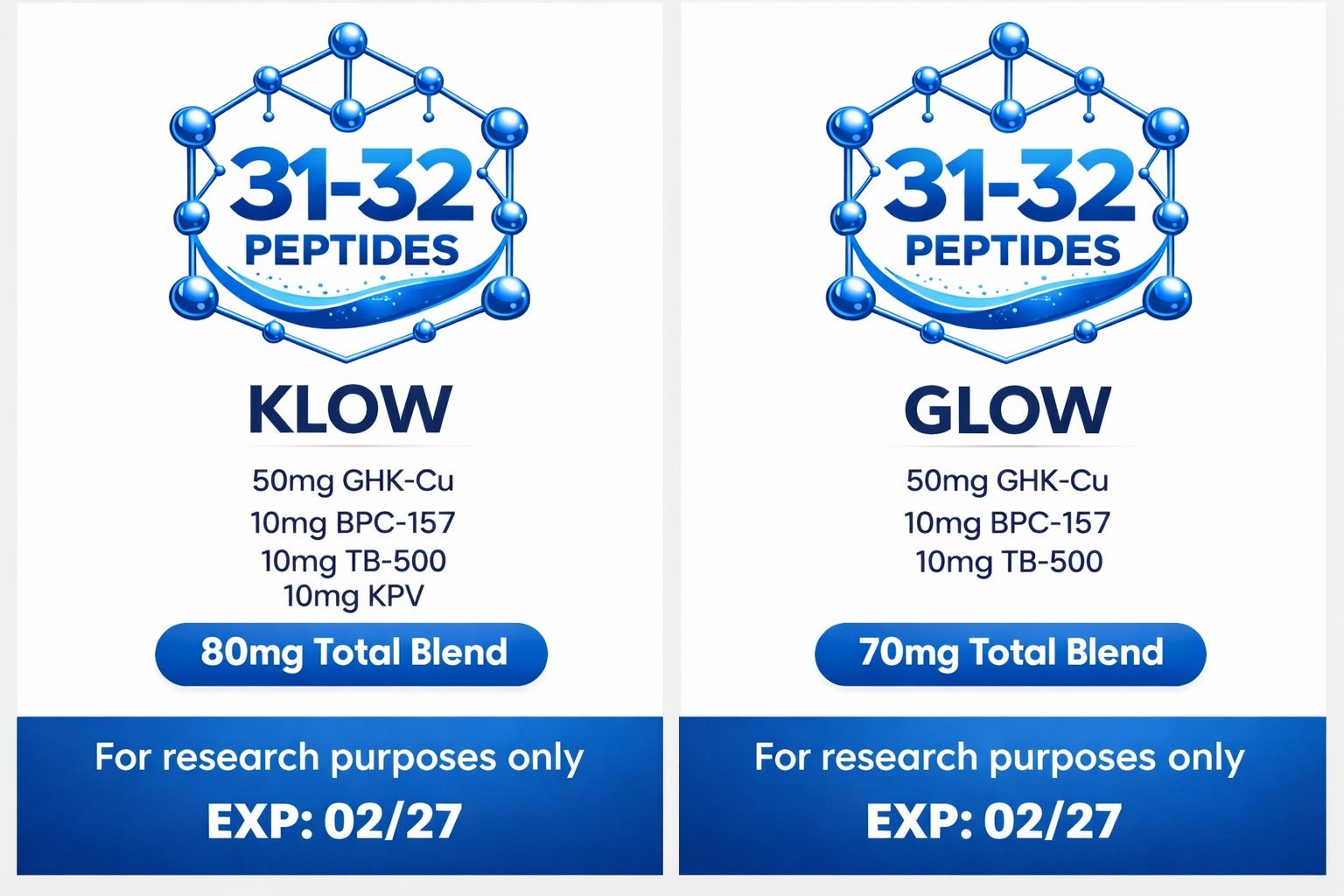 31-32 Peptides Products